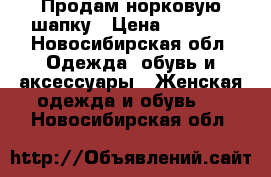 Продам норковую шапку › Цена ­ 2 000 - Новосибирская обл. Одежда, обувь и аксессуары » Женская одежда и обувь   . Новосибирская обл.